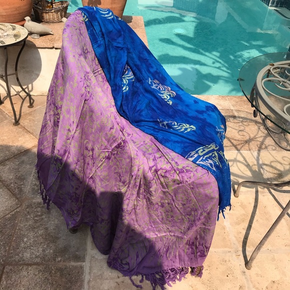 Alegre Pareto Sarongs blue and purple - Picture 1 of 3